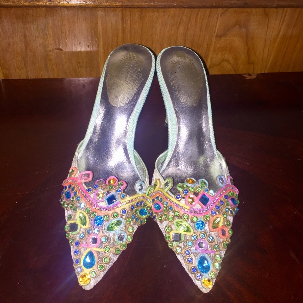 Crystal Lace Sandals Size 6